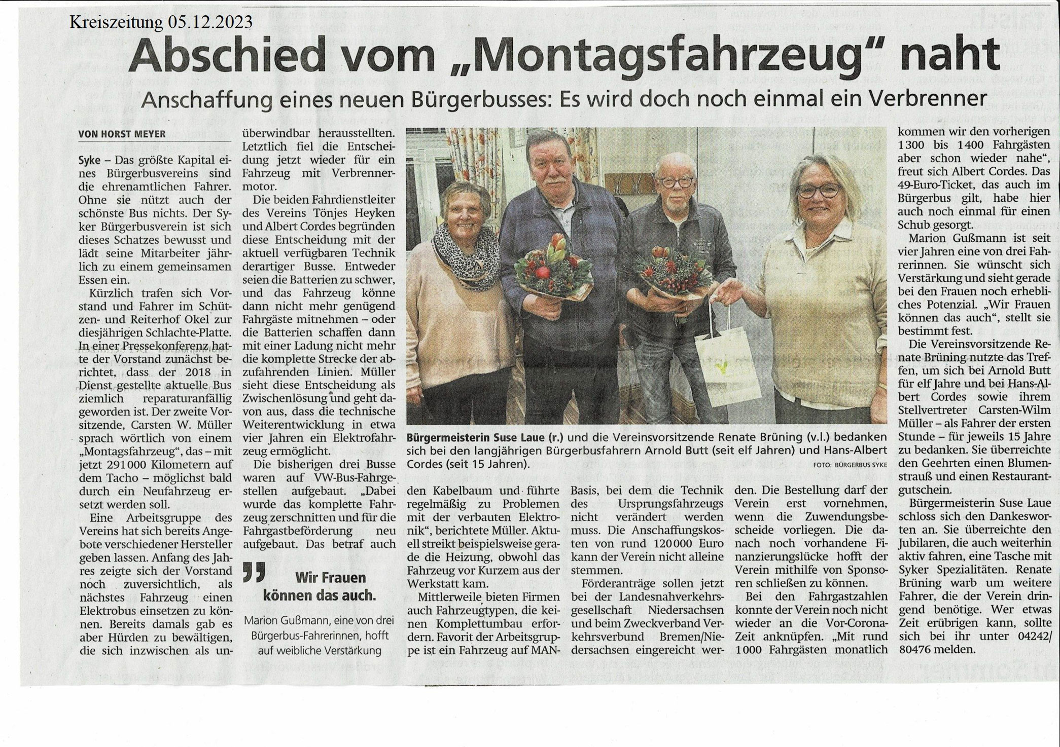 2023 12 05 Abschied vom Montagsfahrzeug Kreiszeitung web